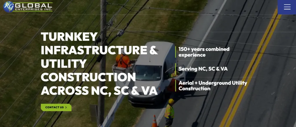 RG Global New Website Screenshot